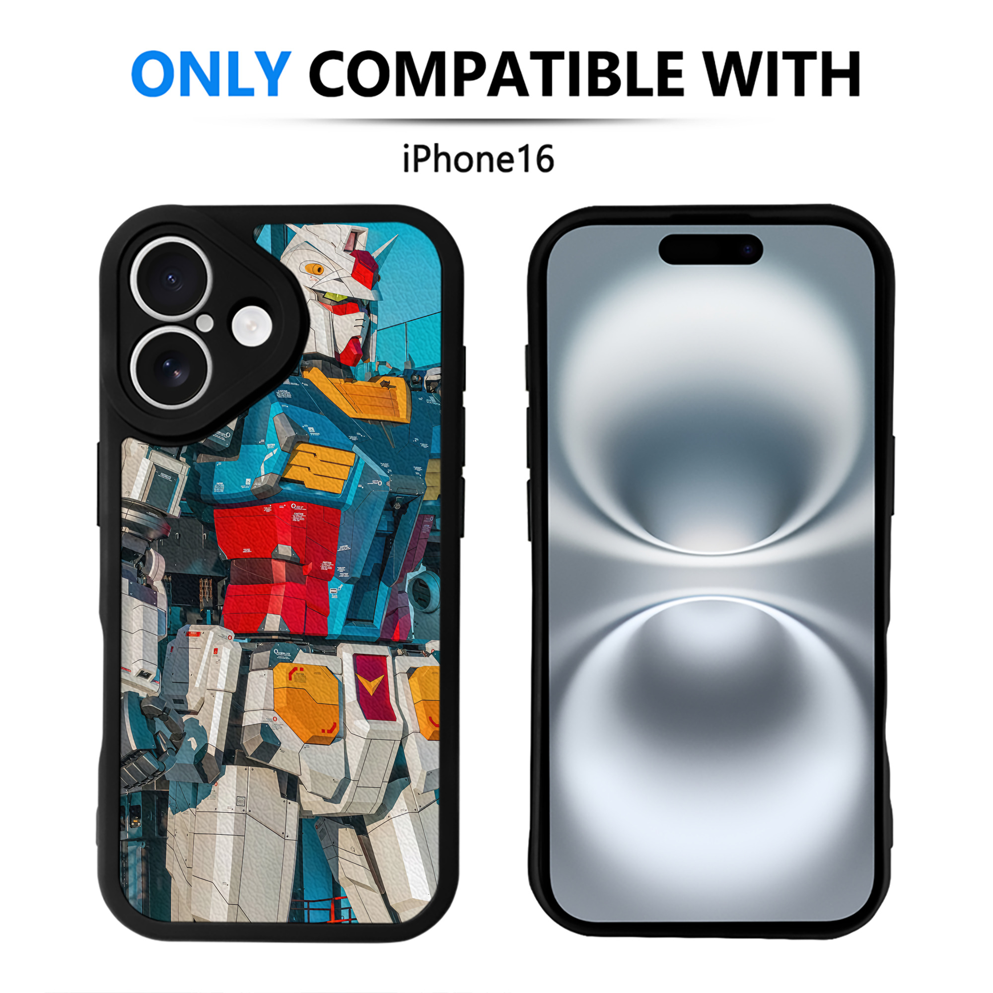 （画像用） Transformers トランスフォーマー 【iPhone 16シリーズ対応】シリコンスマホケース（レザー調） 材質：シリコン